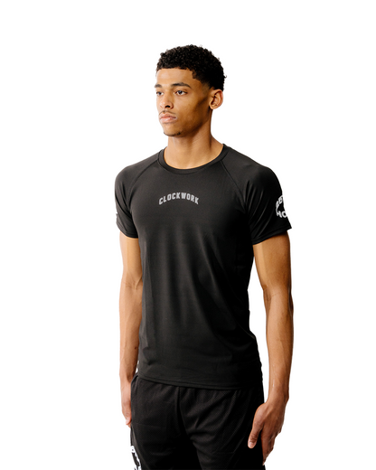 SILVER CLOCKWORK Compression Shirt - logo on both sleeves
