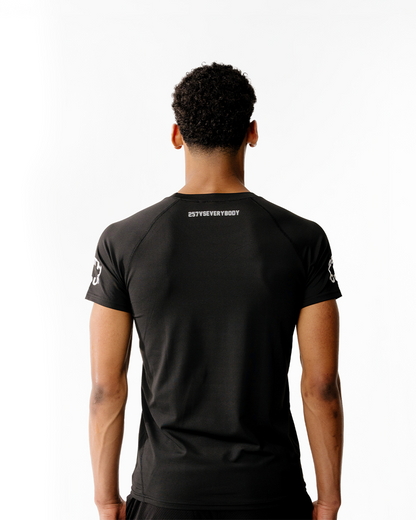 SILVER CLOCKWORK Compression Shirt - logo on both sleeves