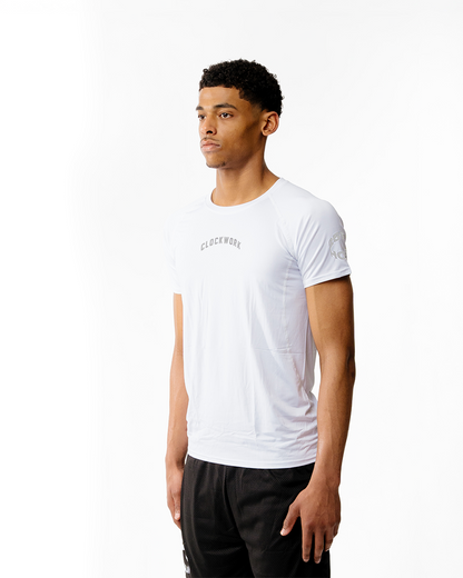 SILVER CLOCKWORK Compression Shirt - logo on both sleeves